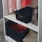 Simplify Storage Tote W/ Lid, 10-7/8 in L x 14-9/16 in W x 10-7/8 in H, Gray, Plastic 25925-CHARCOAL - alternate 2